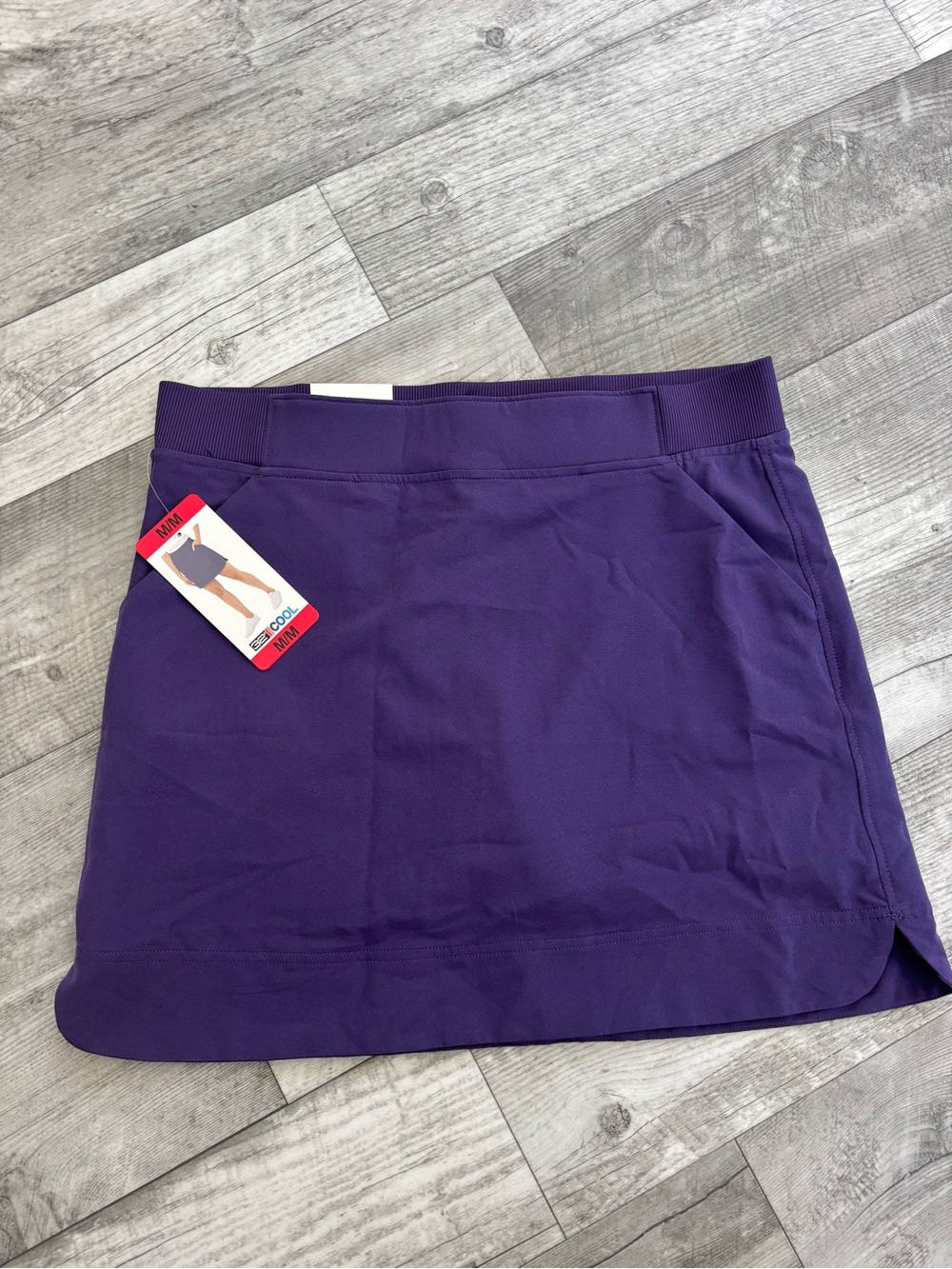 Women's Purple Athletic Skort with Built-In Shorts